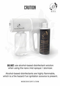 Miris Scent Antimicrobial Disinfectant & Nano Spray Gun